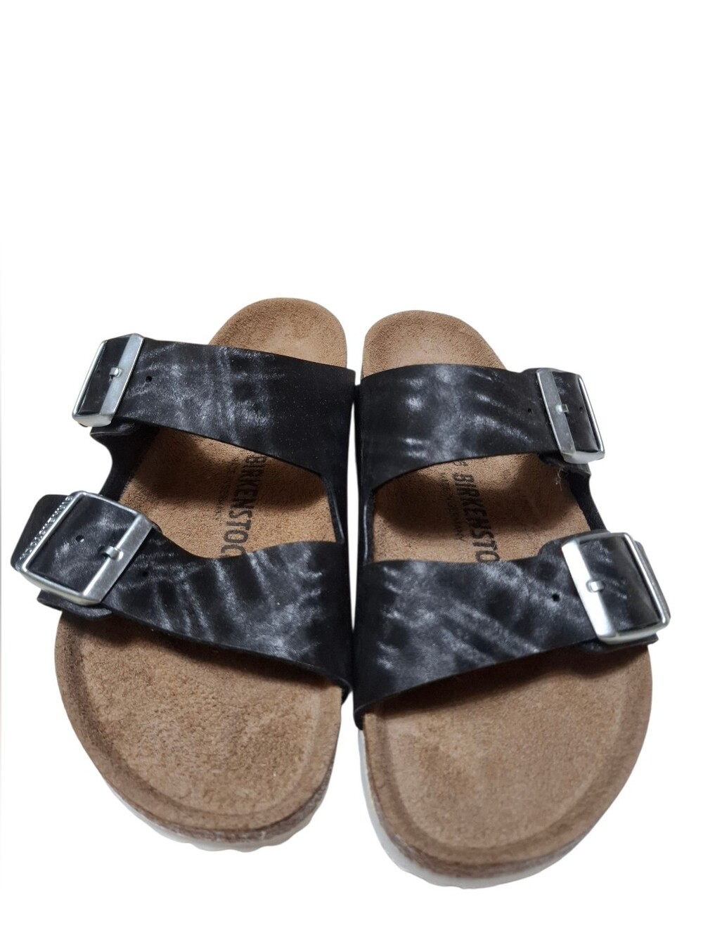 Birkenstock Arizona Black Two-Strap Buckle Sandals - Picture 3 of 6